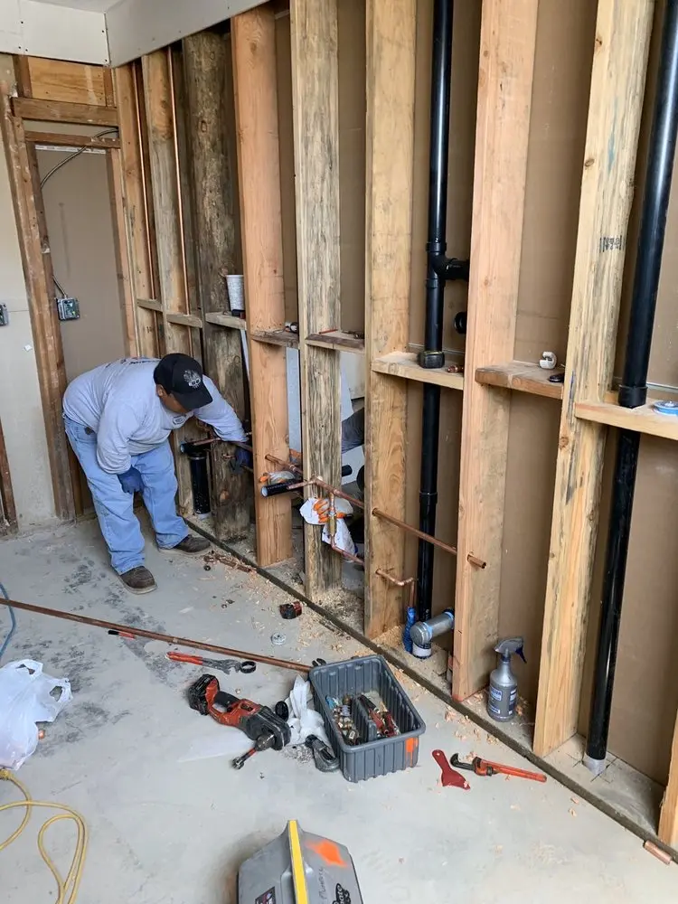 Commercial rough-in plumbing for Gas Line Repair in Burr Hill